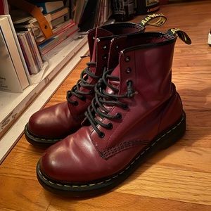 BURGUNDY RED DOC MARTENS